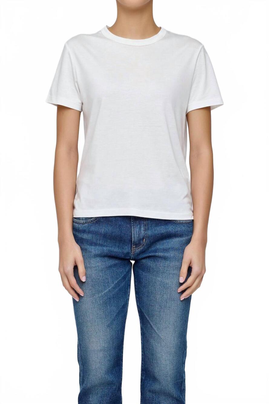 NEW MOUSSY mv comfort true basic tee in white
